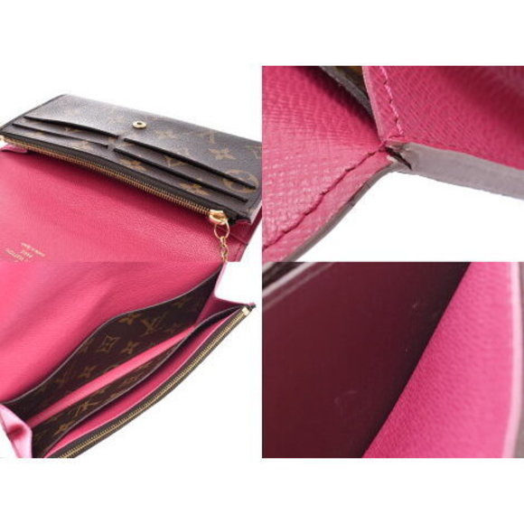 Louis Vuitton Monogram Portefeuille Emily Flower Rose Ballerine Leather - Picture 8 of 12